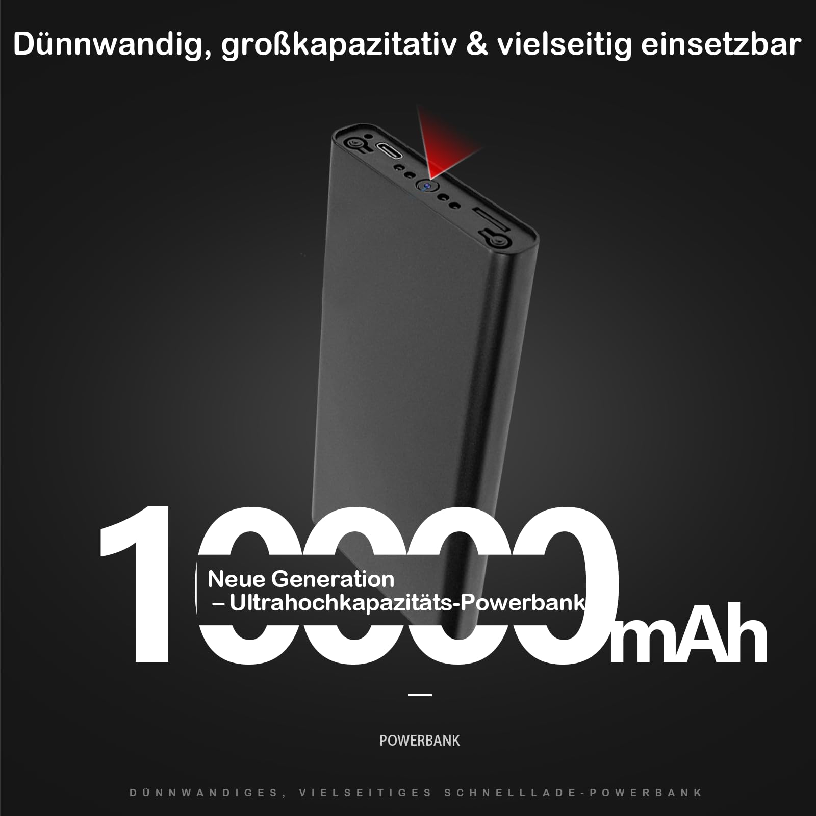 Mini Kamera 1080P HD-Innenuberwachungskamera, Heim überwachungskamera, Arbeitsdauer von 55 Stunden, mit Nachtsicht- und Bewegungserkennungsfunktion Ohne Wi-Fi.
