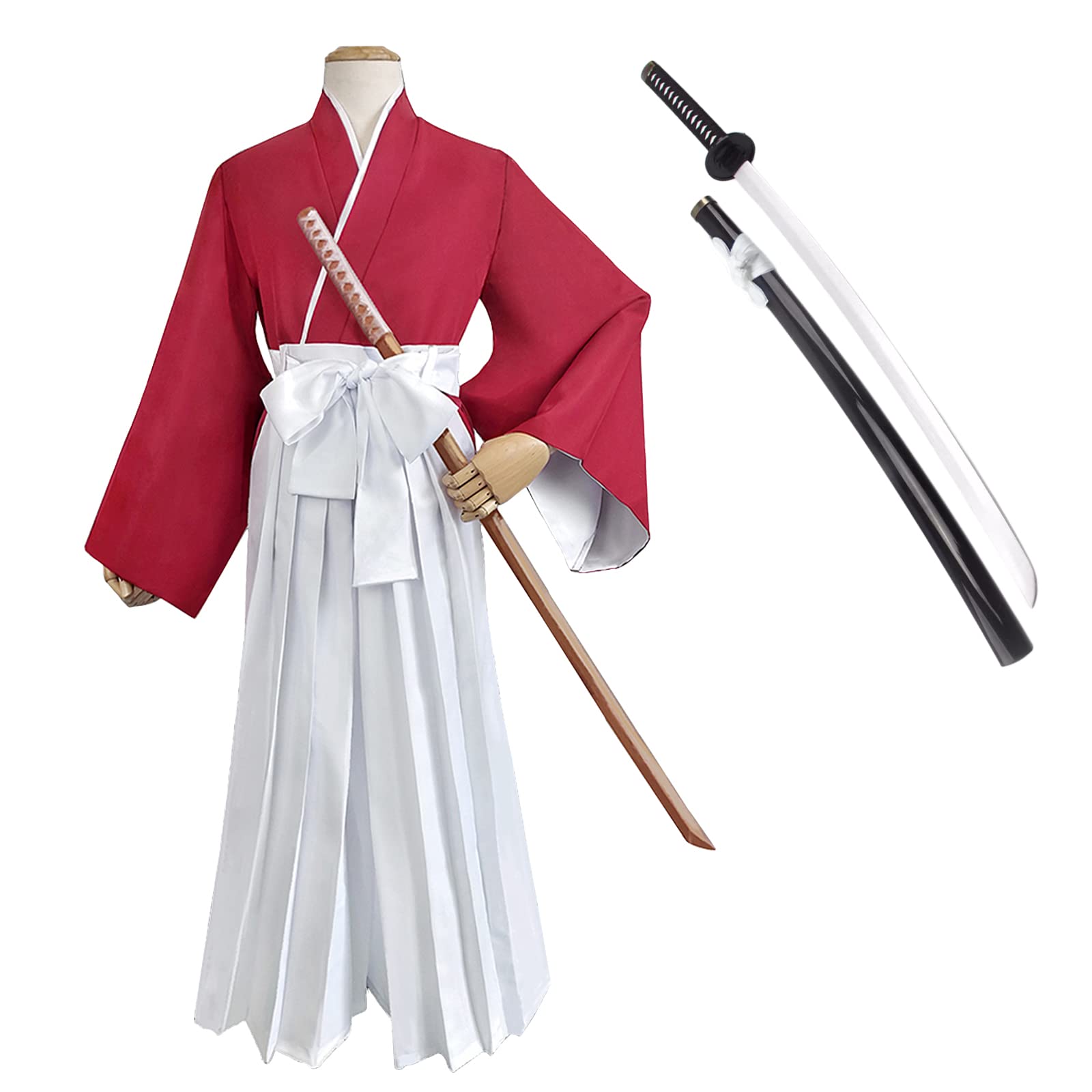 Amazon.co.jp: [Plazhen] 緋村剣心 コスプレ 衣装 ウィッグ、逆刃刀