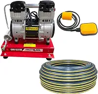 Compressor Bomba de Ar para Poço Artesiano Até 100 Metros 220V + Bóia Elétrica + 100 Metros de Tubo