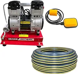 Compressor Bomba de Ar para Poço Artesiano Até 100 Metros 220V + Bóia Elétrica + 100 Metros de Tubo