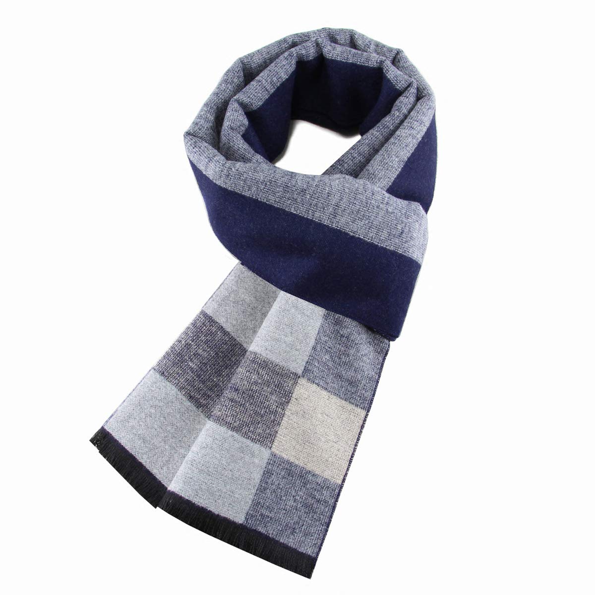 Ueither Men's Color 11 Soft And Cosy Tartan Check Scarf Long Warm Lightweight Winter Scarf Scarves (180Cm X 30Cm, )
