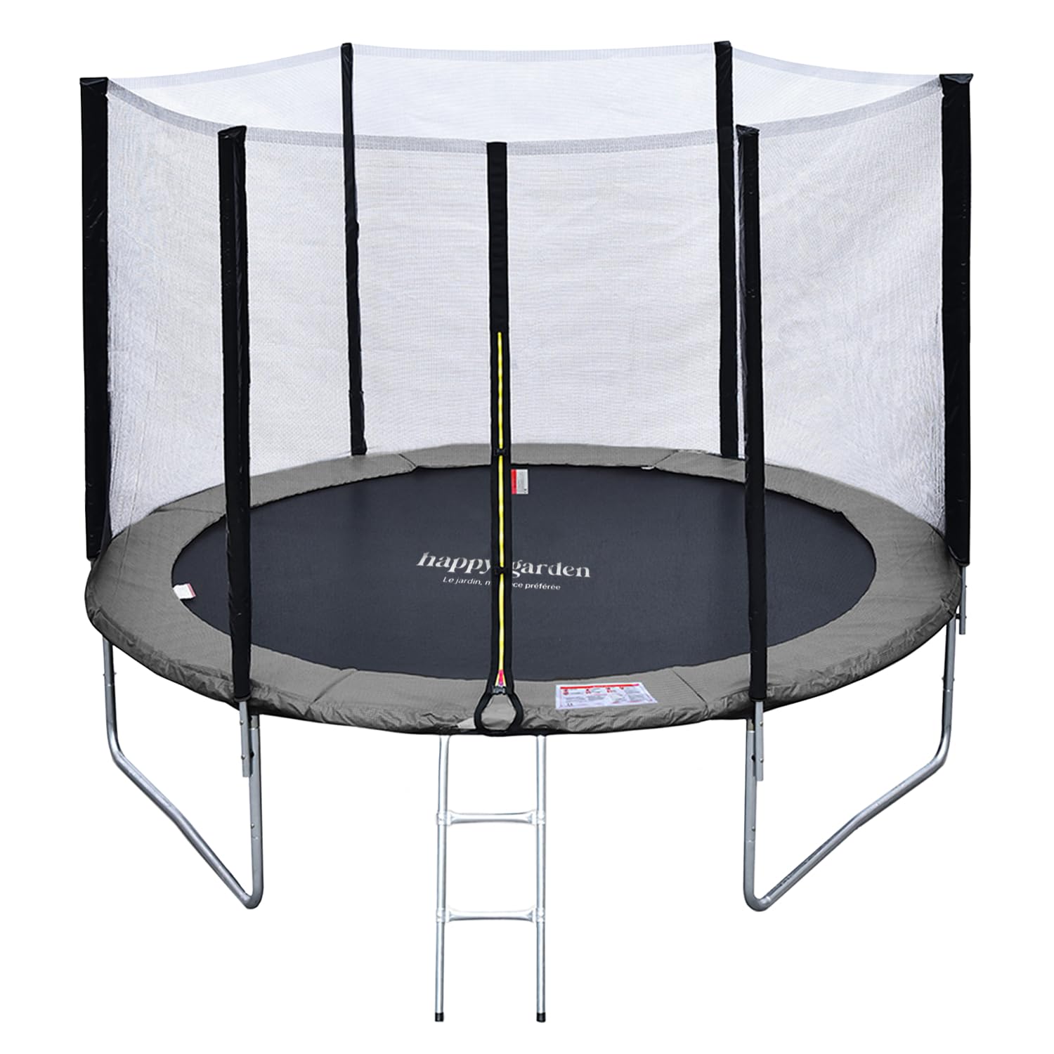Pack Premium Cama elástica 305cm Reversible ADELAÏDE + Red de Seguridad, Escalera, Lona y Kit de Anclaje