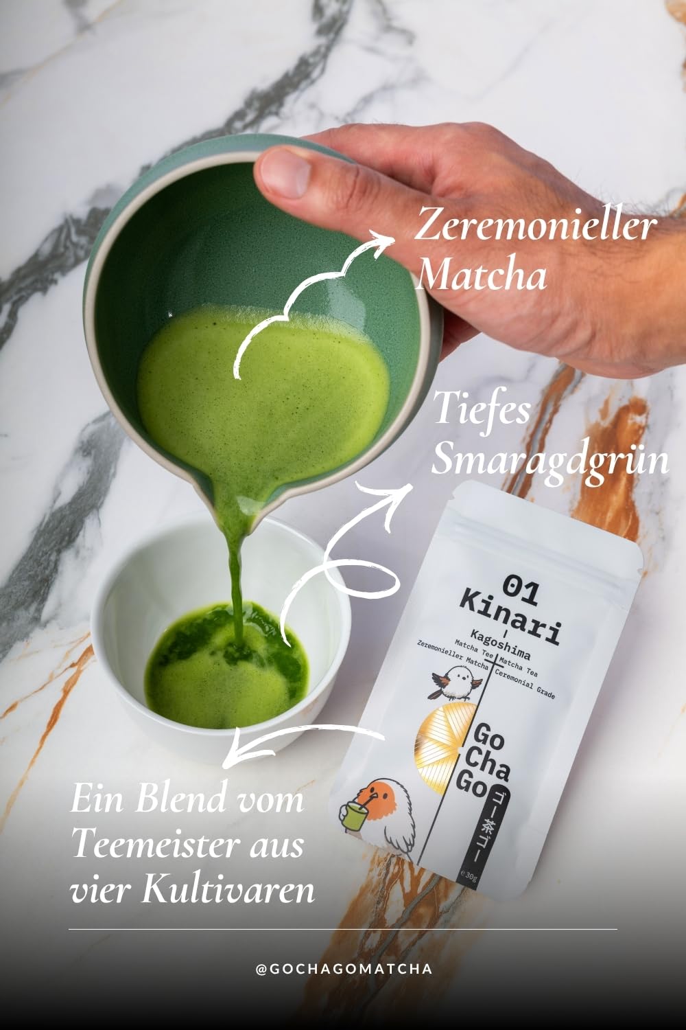 GoChaGo Kinari Matcha – Ceremonial Grade, Kagoshima Japan, 30g