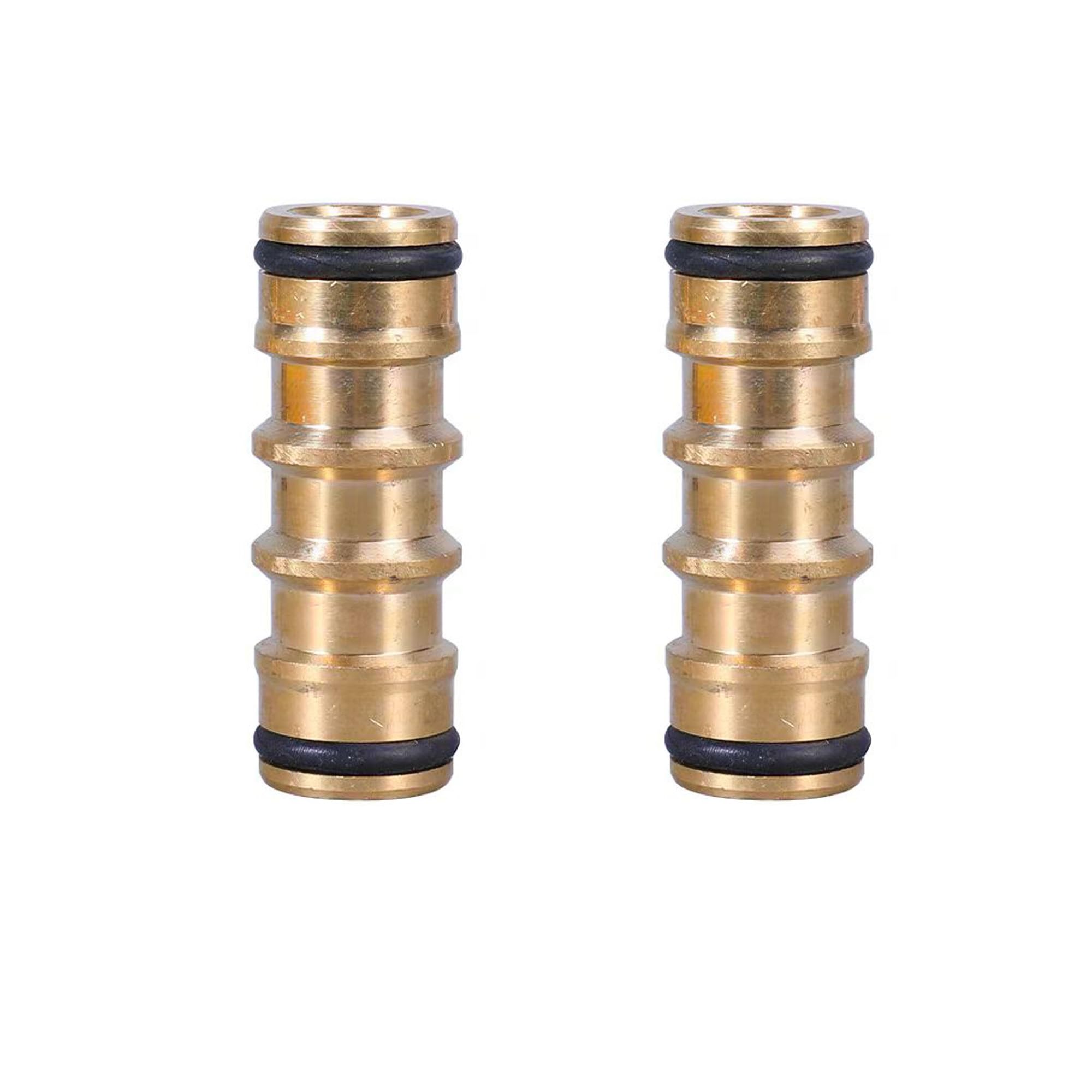 YUEHNEOM Messing Doppelte männliche Schlauchverbinder Gartenschlauch Hahn Doppelte männliche Schlauchendverbinder Schlauch Rohrverbinder für Join Garten Schlauch Rohr Rohr
