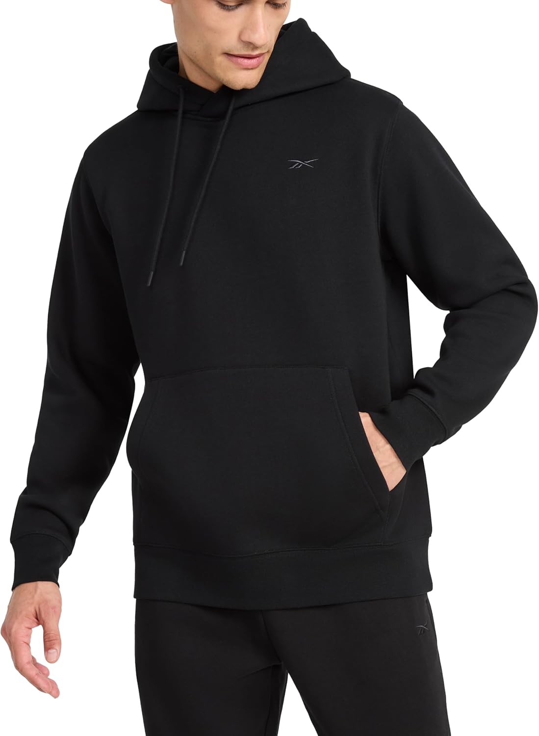 Reebok mens Fleece Hoodie, Standard Fit, Midweight Cotton-poly Fabric