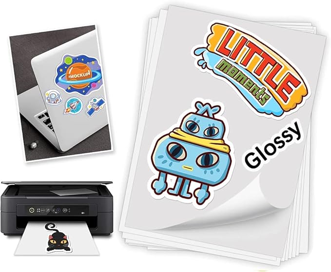20 Sheets Printable Vinyl Stickers - 61NuLB568lS. AC SX679