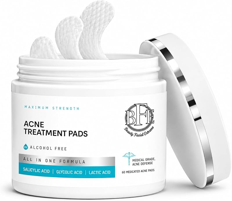 Beauty Facial Extreme Pads faciais com ácidos glicólico, láctico e salicílico