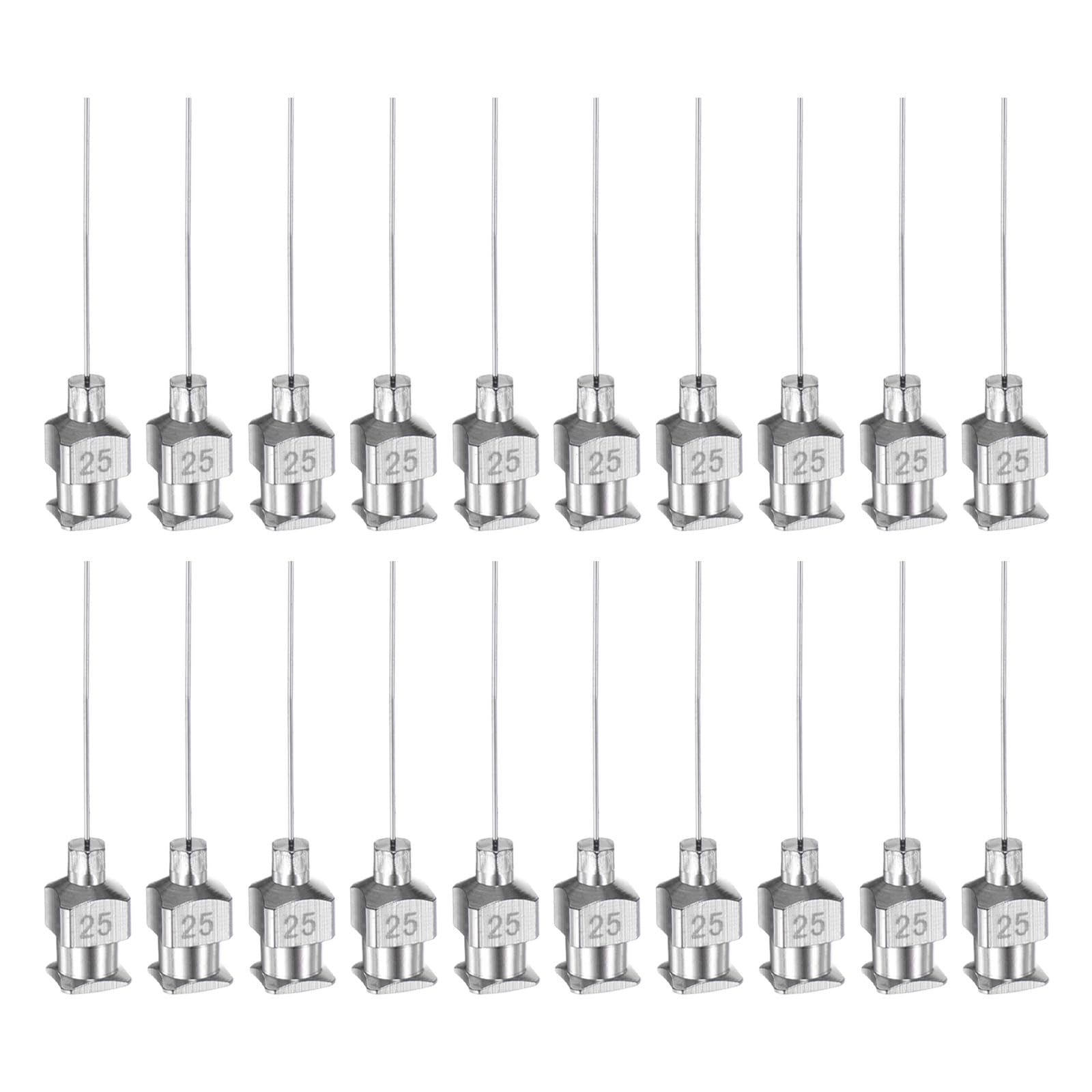 HARFINGTON 20pcs 18Gauge Stainless Steel Dispensing Needles, 1" All Metal Glue Needle Tube Blunt Tips Luer Lock for Thick Liquids, Ink, Glue, Lab Use — Amazon image 14