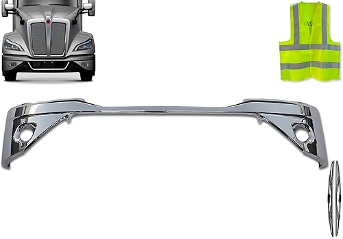 Kozak Esquinas cromadas para parachoques con orificio para lámpara antiniebla (lado izquierdo del conductor y lado derecho del pasajero) compatible