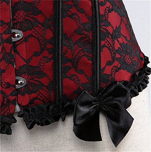 Jutrisujo bustier korsett elegant corsage push up blumen gothic bluse fasching vintage burlesque erotik sexy – Bild 4