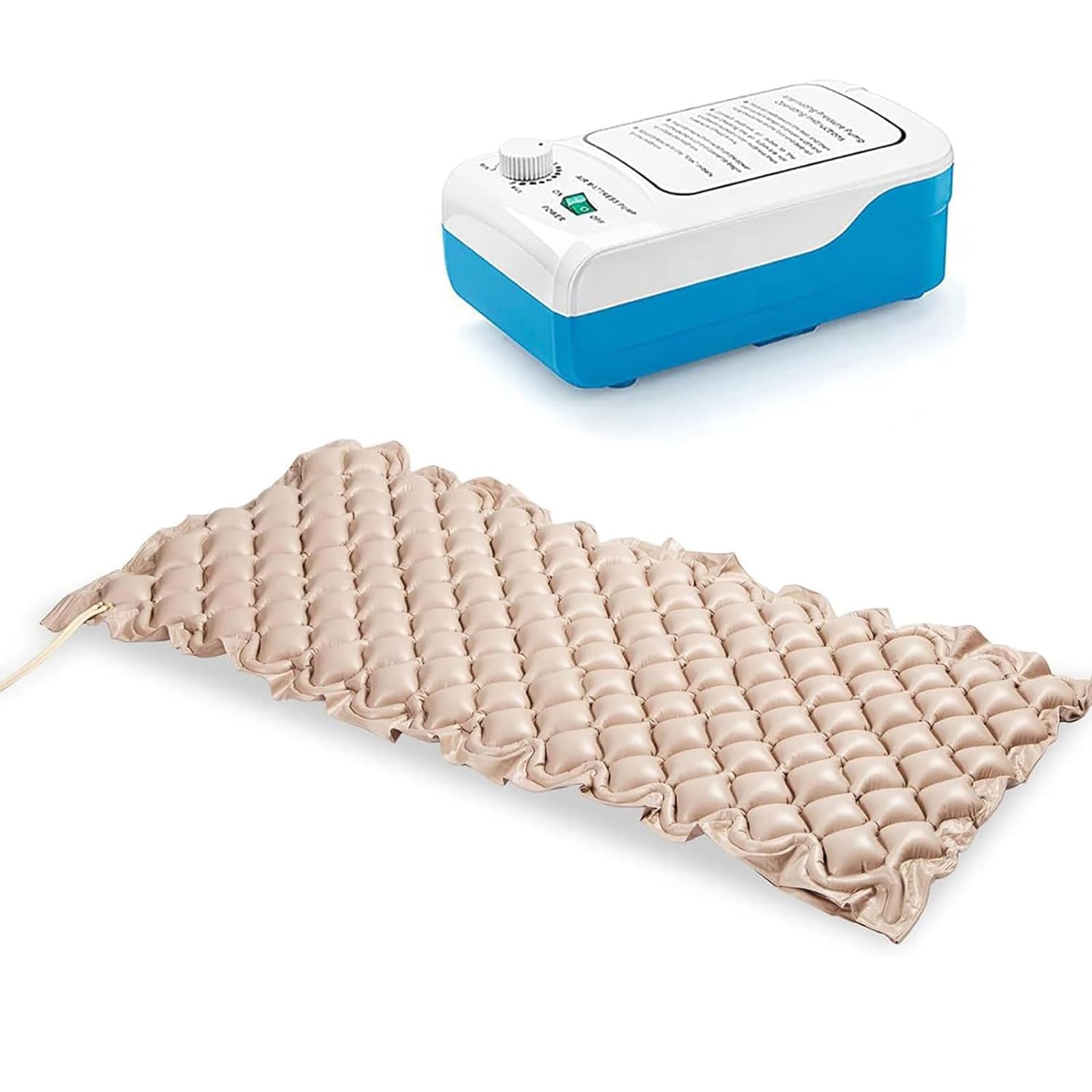 Colchón Antiescaras con Sistema De Bomba Eléctrica, para Pacientes Postrados En Cama Y Tratamiento De Úlceras por Presión