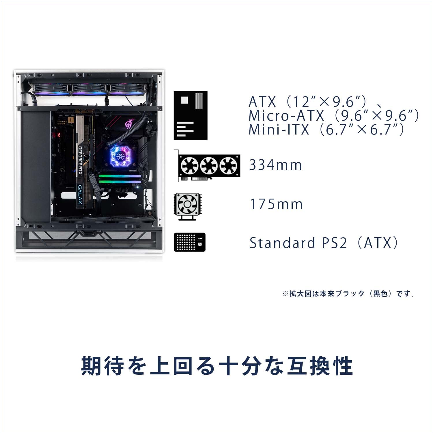 PCパーツ SilverStone  ALTA F1 SST-ALF1B-G ALTA F1