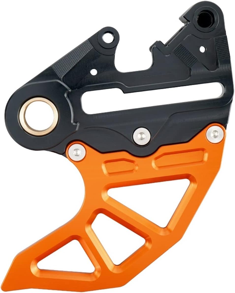 MMRYP Rear Brake Disc Guard Protector Compatible with GasGas Gas Gas EX MC 125 250 300 250F 350F 450F EXF MCF 350 450 F 2021-2023 Aluminum (Color : Black and Orange)