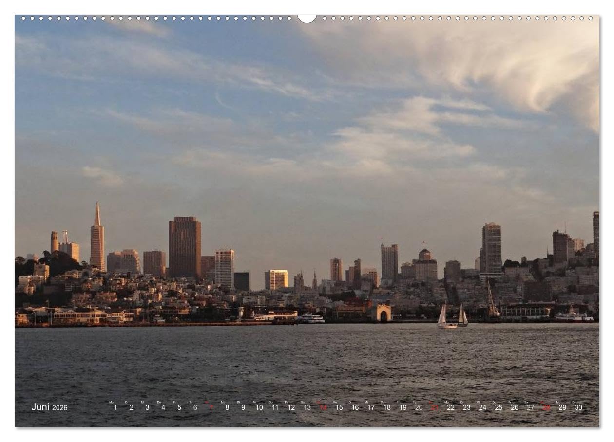 San Francisco Westküste USA (hochwertiger Premium Wandkalender 2026 DIN A2 quer), Kunstdruck in Hochglanz: San Francisco, eine der schönesten und aufregensten Städte der Welt (CALVENDO Orte)