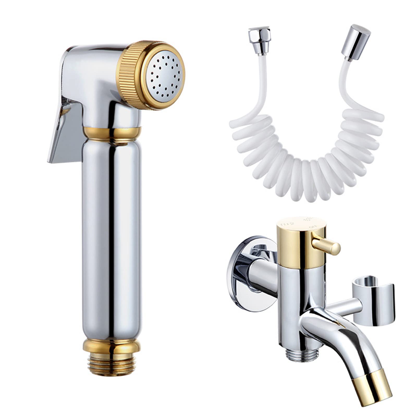 Yjyjy Chrome B Bidet Sprayer For Toilet,Bidet Sprayer Kit For Toilet,Bidet Shower Attachment,Arass,Toilet Sprayer Set,Bidet Sprayer Portable,Bidet Sprayer