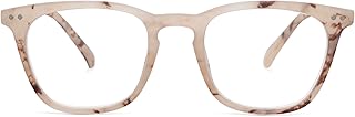 AMOMOMA Vintage Square Stylish Reader with Spring Hinge,Fashion Blue Light Blocking Reading Glasses for Men and Women AM6019