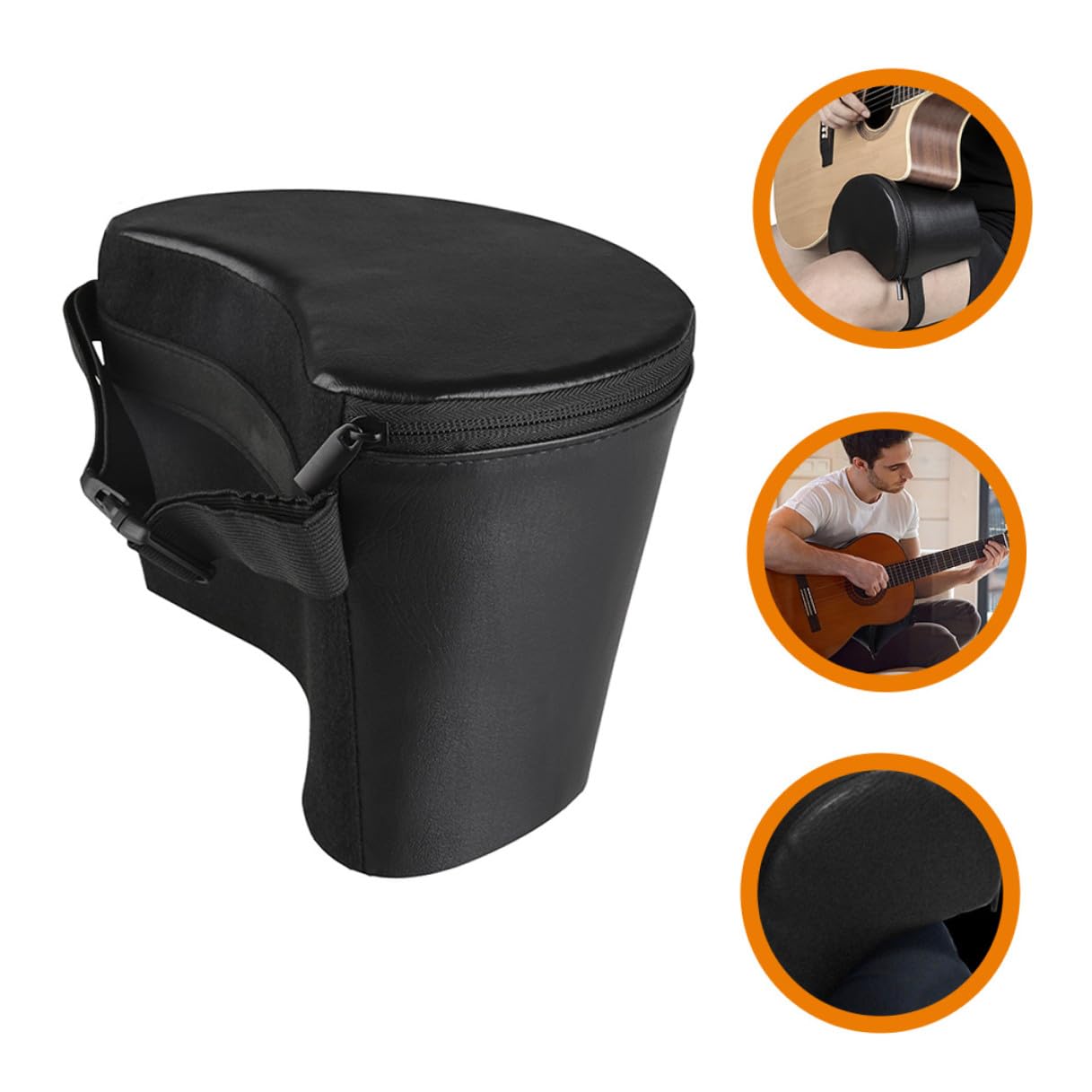 Cuscino in Spugna Artificiale e Leggero Alta Pelle Densità Supporto Facile da Trasportare per Chitarra Elettrica Classica per Musicisti e Principianti