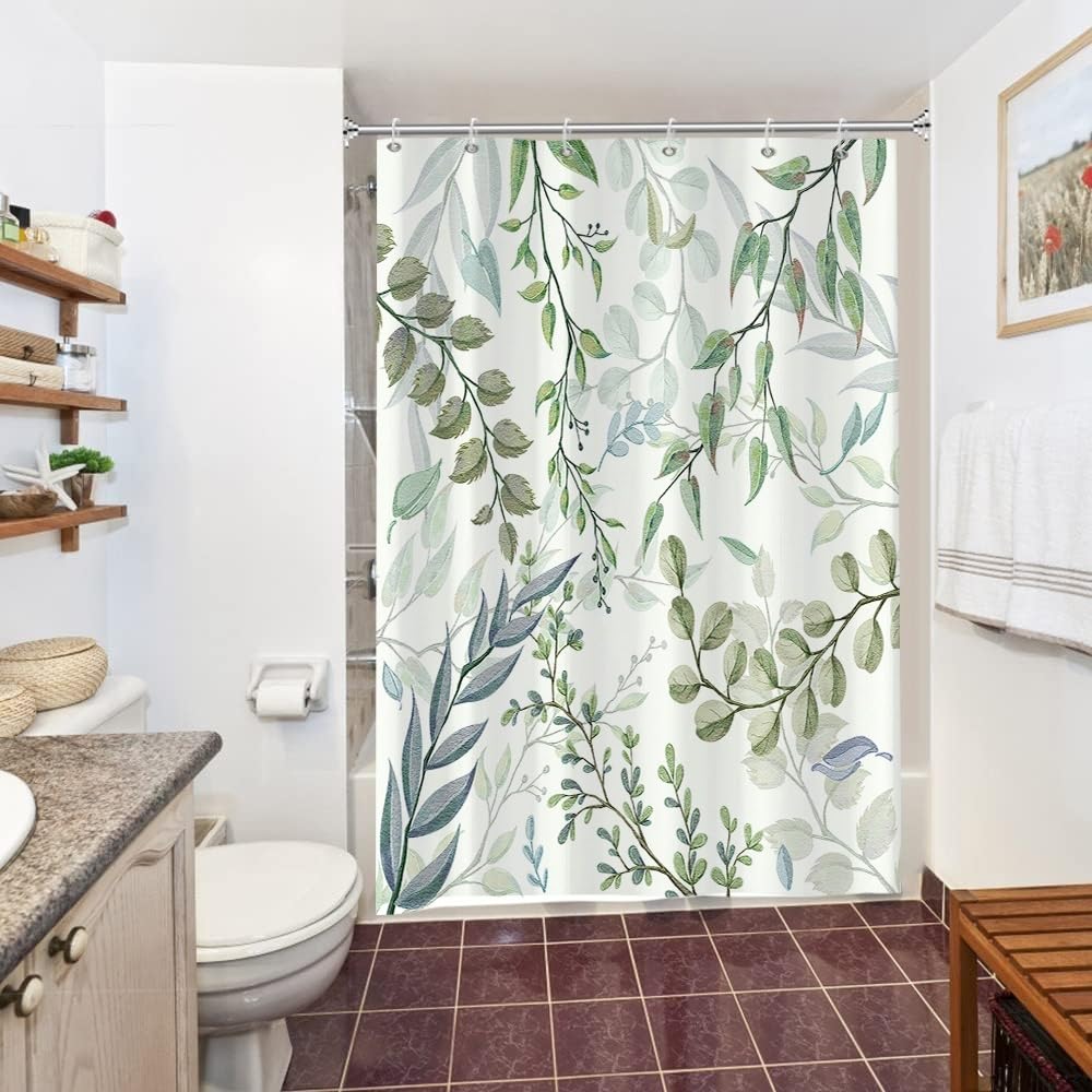 Uiiooazy Eucalyptus Shower Curtain