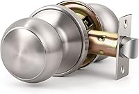 Vista 16 de KNOBWELL 8 Pack Black Door Knob for Hallway and Closet, Keyless Interior Passage Function, Round Non-Locking, Matte Black Handle