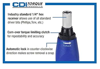 っd CDI Micro Adjustable Torque Screwdriver, 1/4 Inch Hex Drive