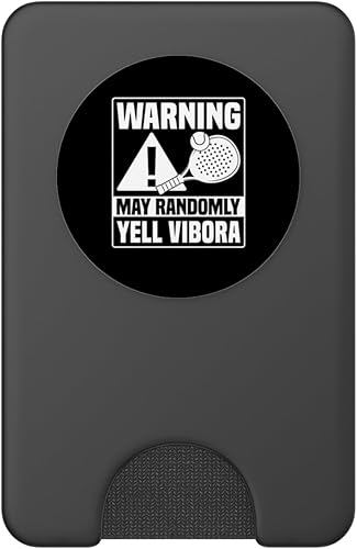 Miniatura 2 de Warning May Randomly Yell Vibora Padel Racquet Paddle PopSockets PopWallet for MagSafe