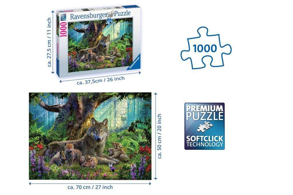 Ravensburger Italy Mamma Lupa Puzzle, 1000 Pezzi, Colore Multicolore, 15987 1
