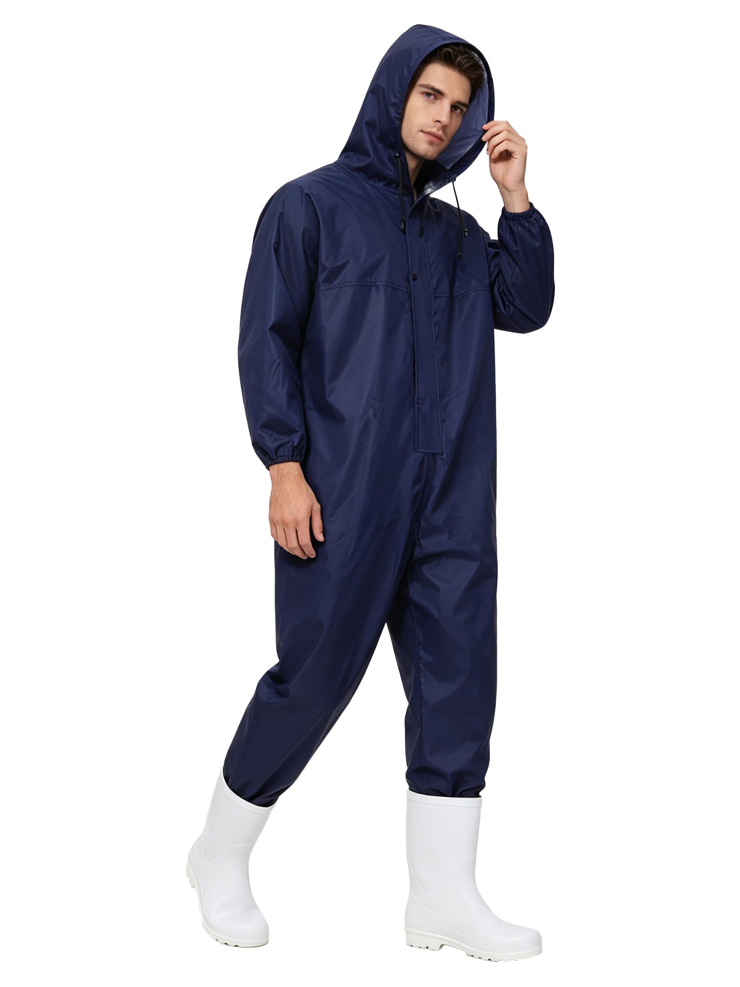 Sywiyi Mujer Traje Protección Combina Integral Equipamiento Lluvia Hombres Y Mujeres Chubasquero Con Capucha