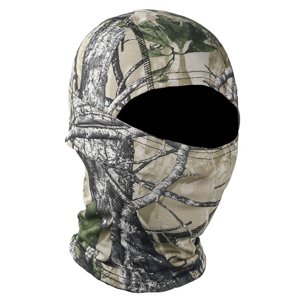 TClian Camouflage Balaclava Full Face mask Ninja Hood Neck Gaite Millitary Camo Woodland (Alpie)