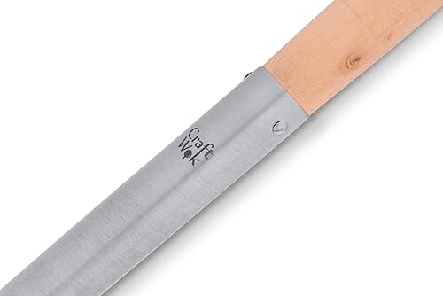 Miniatura 5 de Craft Wok Espátula pequeña Wok de acero inoxidable Wok Chuan Turner con mango ergonómico de madera, utensilio de cocina tradicional asiática  732W5-1
