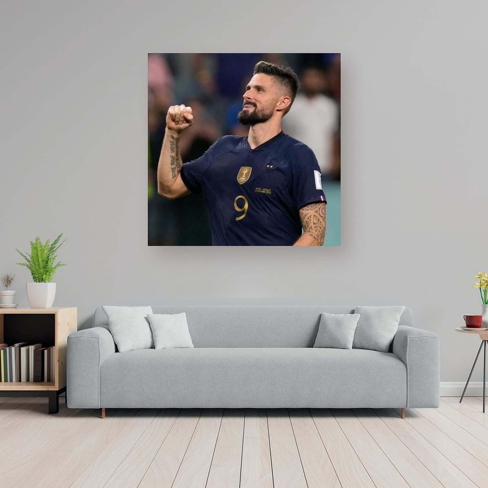 Affiche Olivier Giroud 20x30 - Équipe De France - Supporters Coupe Du Monde