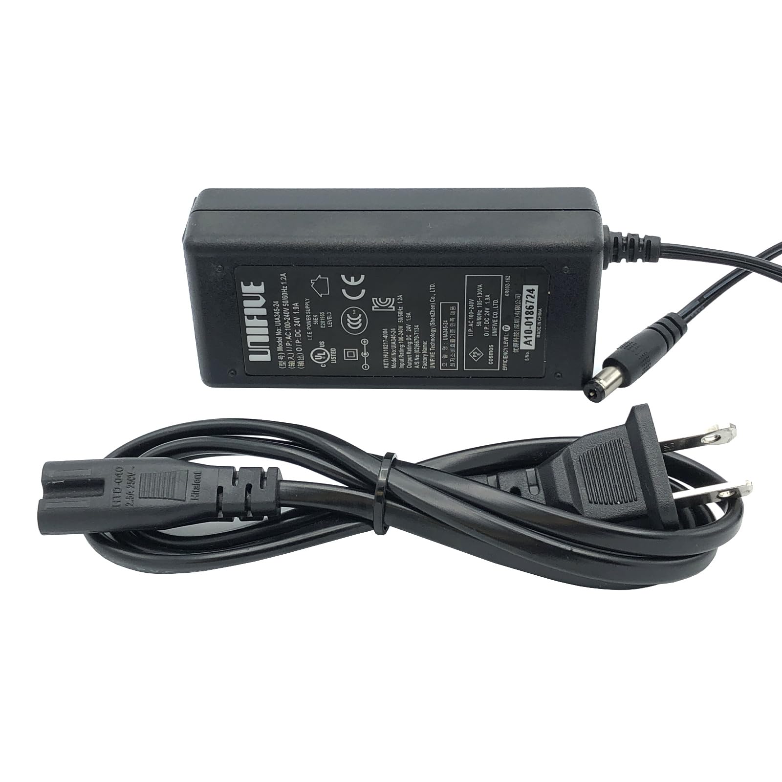 Amazon | ACアダプター 24V 1.9A UIA345-2419 （ACｺｰﾄﾞ付） ユニ