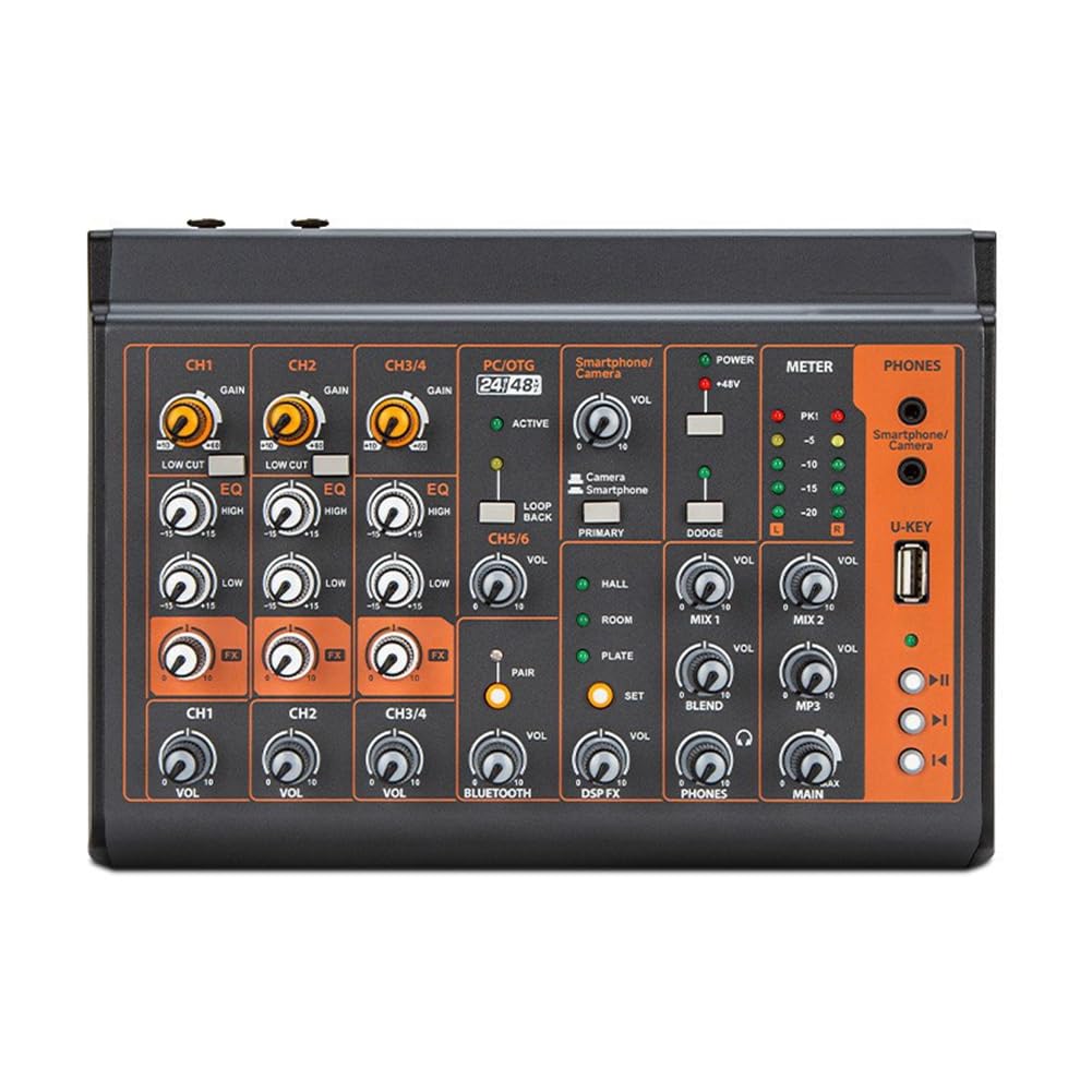Mikser audio kompaktowy aluminiowy USB Studio