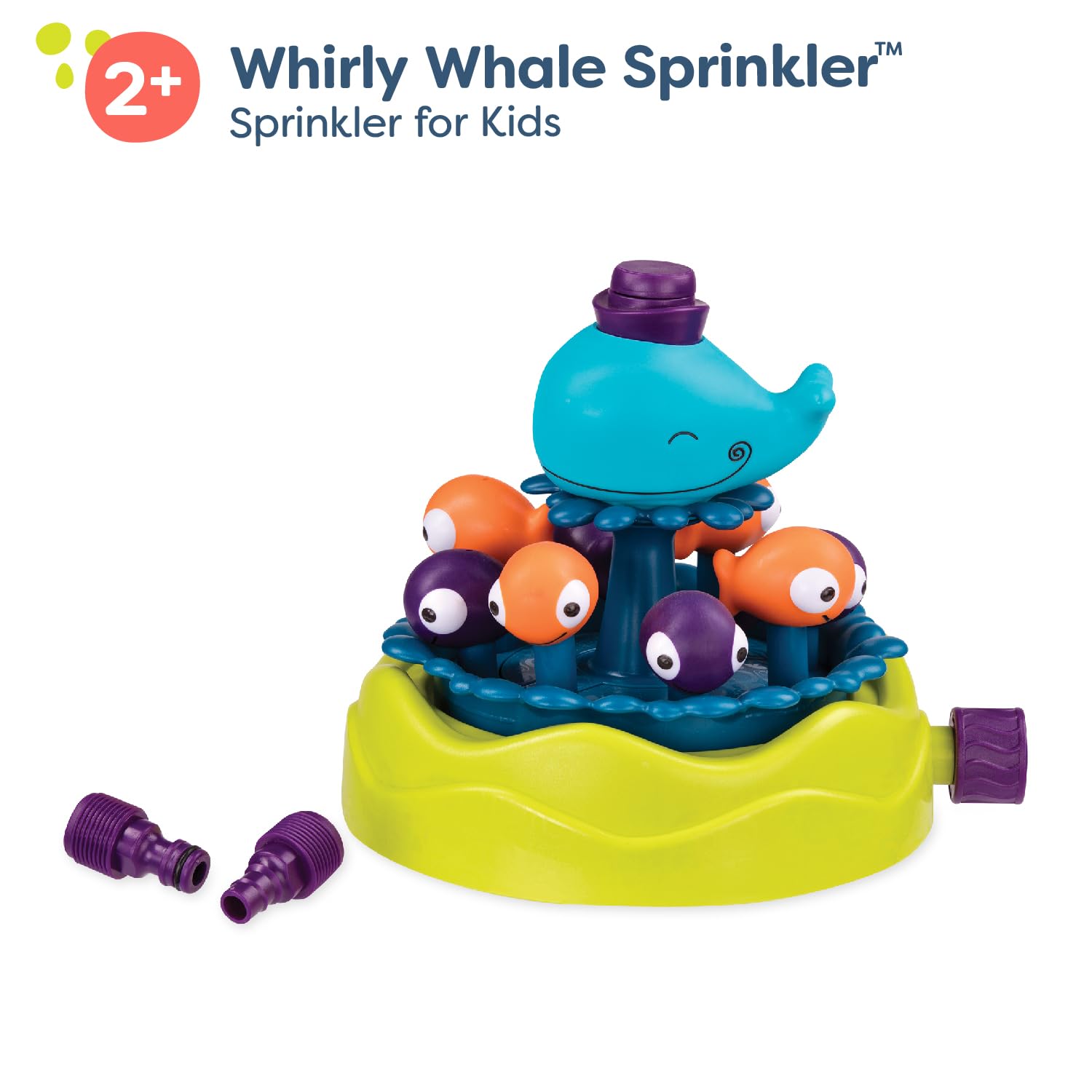 B. - Whirly Whale Zraszacz do Ogrodu dla Dzieci, Niebieski, BX1527C1Z