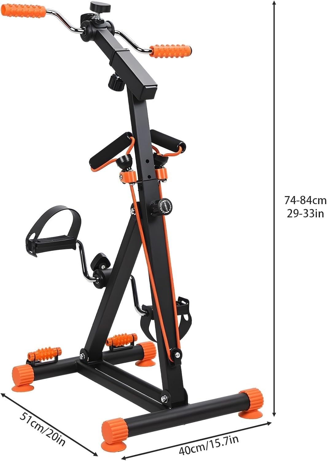 X&Z-XAOY Home Pedal Cyclette per Tutto Il Corpo Pedalatore Pedalatore per Mani Braccia Gambe E Ginocchia Attrezzatura Fitness Regolabile per Anziani, Anziani