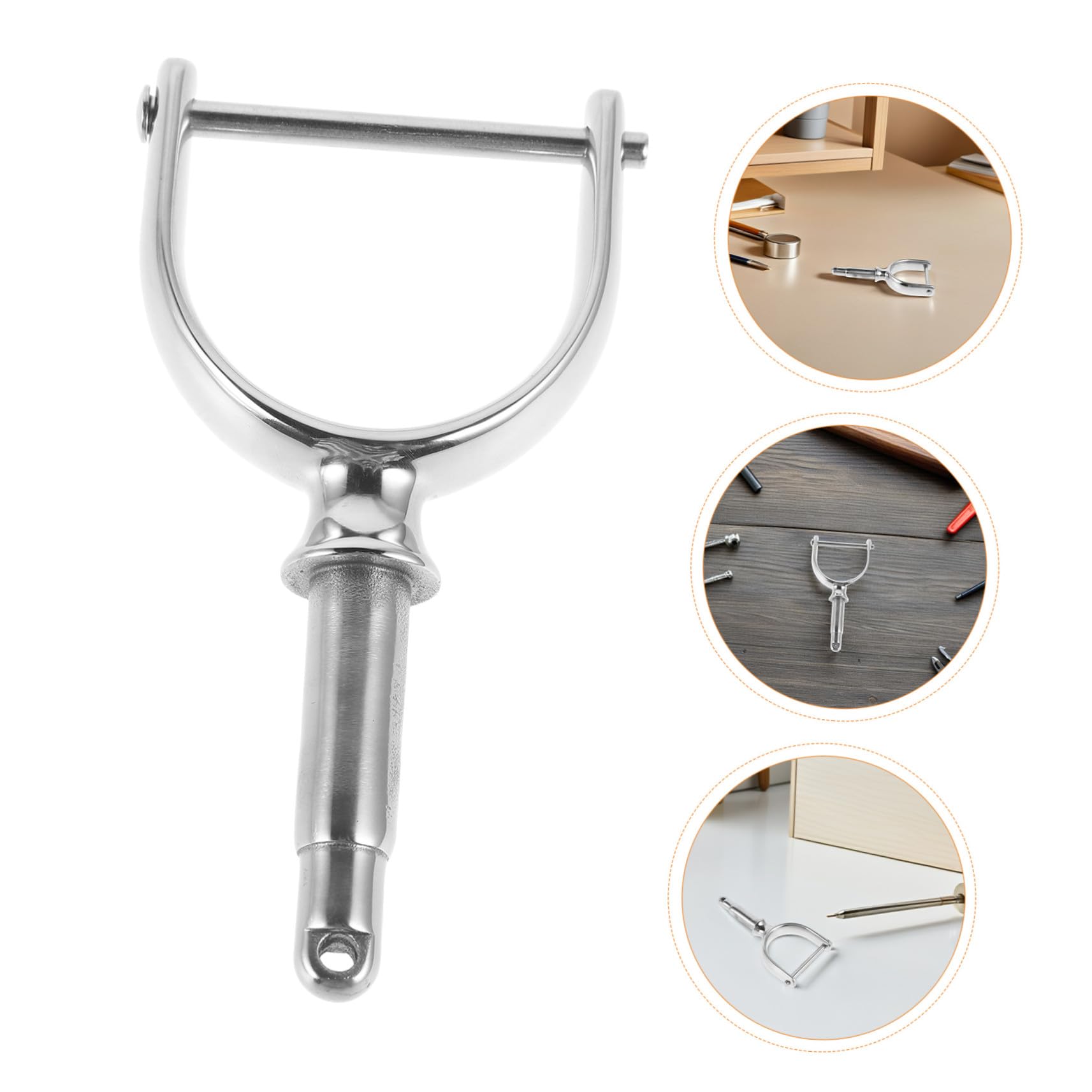HANABASS 2 Stück Paddle Board Locks Metall Marine Ruderdollen Boot Yacht Ruderdollen Metall Dollenfassungen Bootspaddelhalter Seitliche Paddelhalterung Seitliche Ruderhalterungen