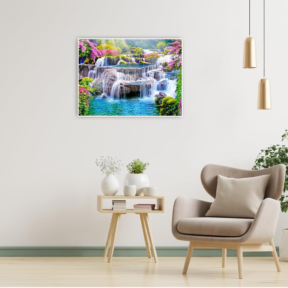 DCIDBEI Diamond Painting Paysages 4 pièces 30 x 40 cm Peinture diamant
