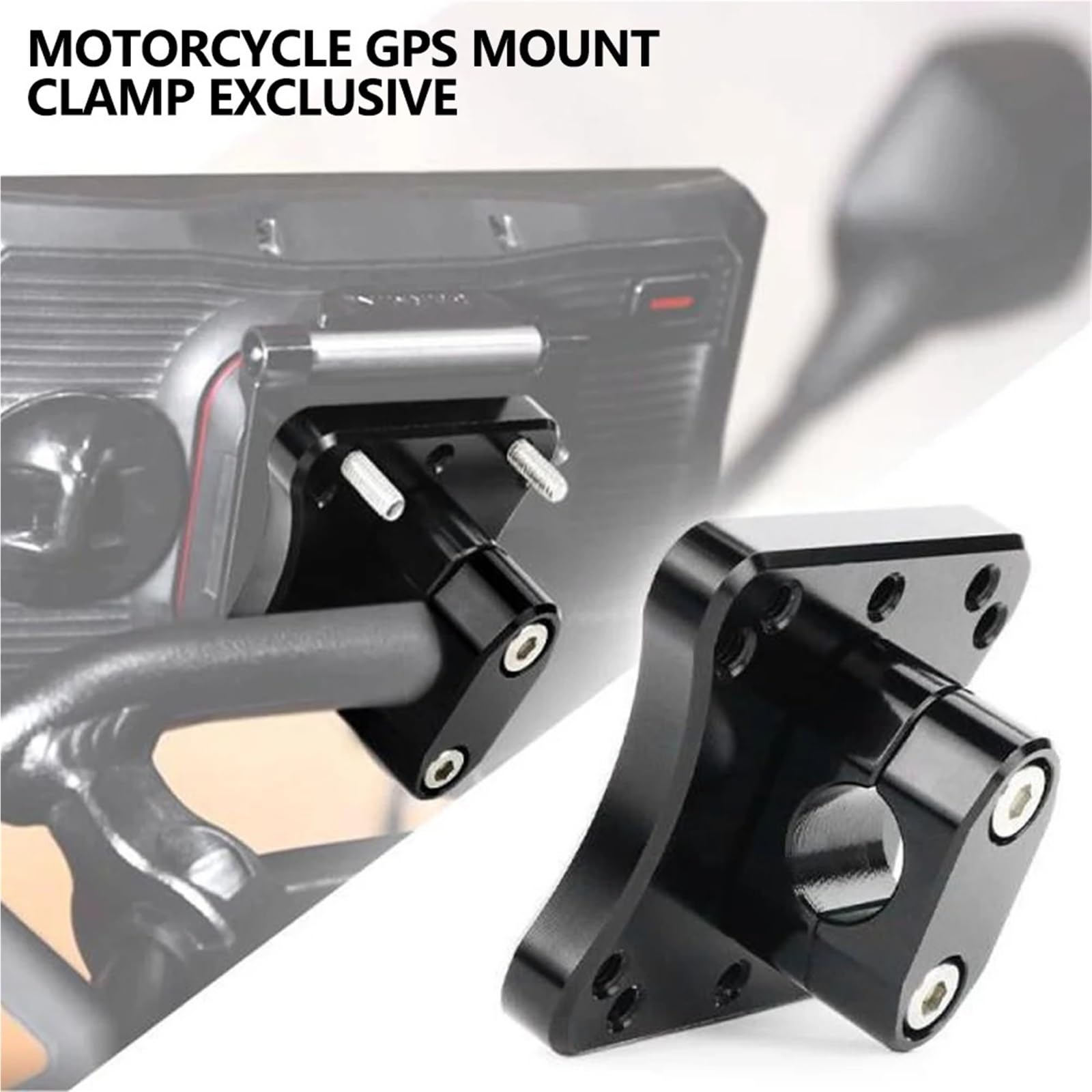 Uchwyt GPS Zacisk montażowy GPS do AMPS Pattern Navigation Device Pressure Base, adapter, 12 mm, ekskluzywny Motocyklowy uchwyt nawigacyjny GPS
