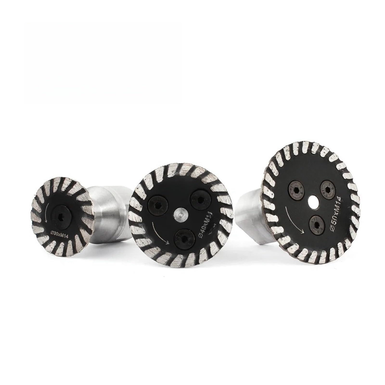 tarcze tnące do metalu, 30/40/50mm tarcza diamentowa z odłączanym kołnierzem M14 5/8-11 tarcza tnąca do grawerowania, rzeźbienia w betonie, granicie i piaskowcu (50MM, gwint 5-8-11)