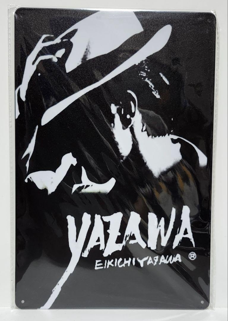 ☆矢沢永吉☆E.YAZAWA☆フデロゴ&シルエット☆バッチ☆30年程