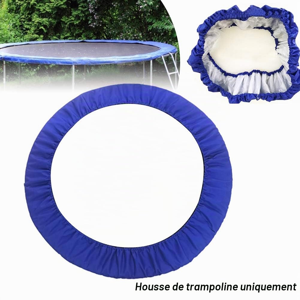 MOVKZACV Accessoires de trampoline – Housse de protection pour trampoline extérieur, étanche, amovible, 3 couches, absorbant les chocs (taille : 101,6 cm)