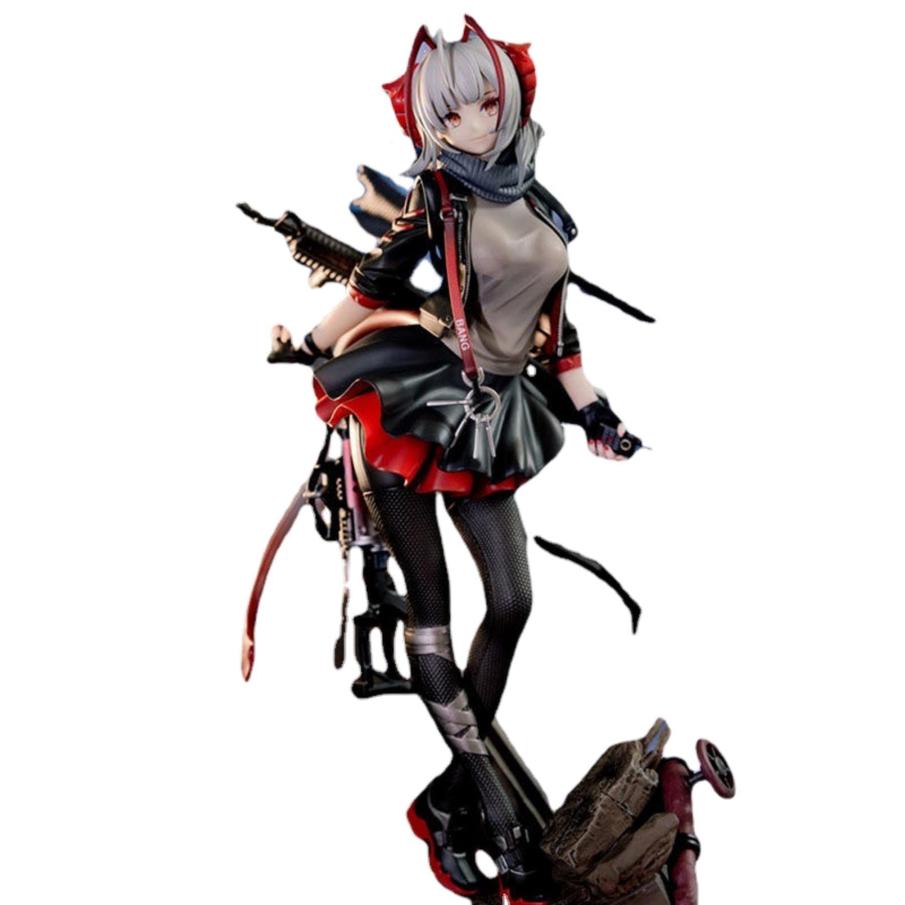 Qekazciet Anime Figma 《Tomorrow's Ark》W Armed-Sakazi-Mercenary Multicolor PVC Handmade Statue Collection Edition Adult Toy Ornament