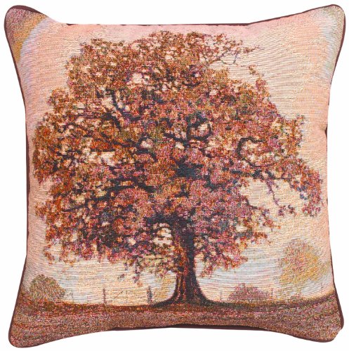 Manual Inspirational Collection Reversible Throw Pillow, 17 X 17-Inch, Living Life X Bonnie Mohr