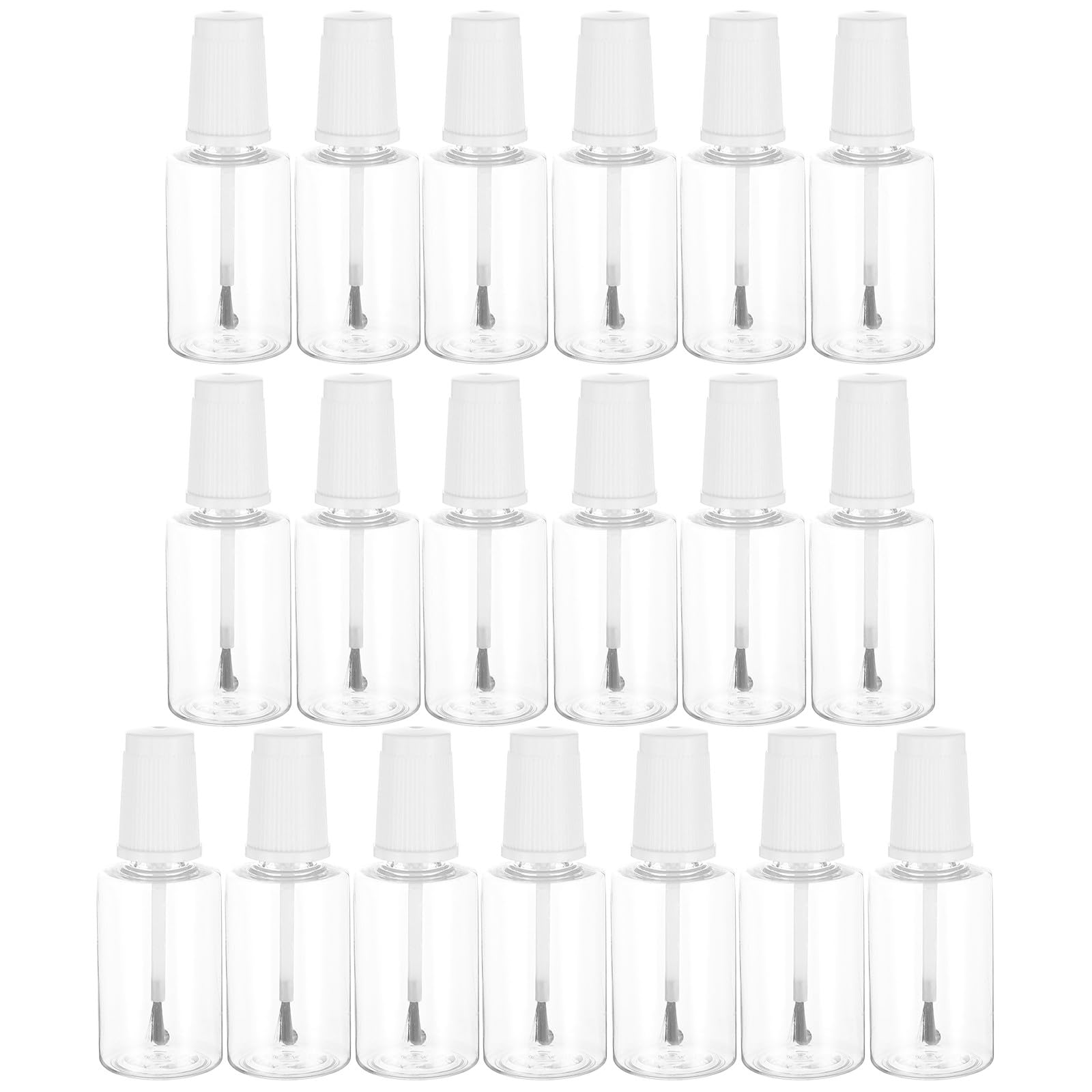 Zerodeko 20 flaconi vuoti ricaricabili da 20 ml per smalto per unghie con