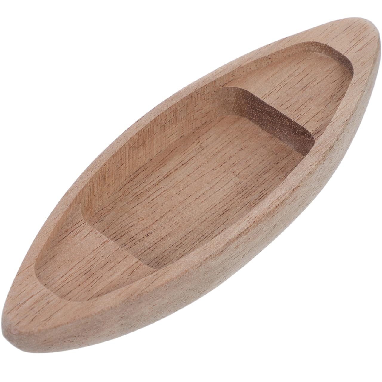 HOOTNEE Natural Wooden Model Boat for Crafting and Household Decoration Unfinished Wood Boat Model Can be Painted