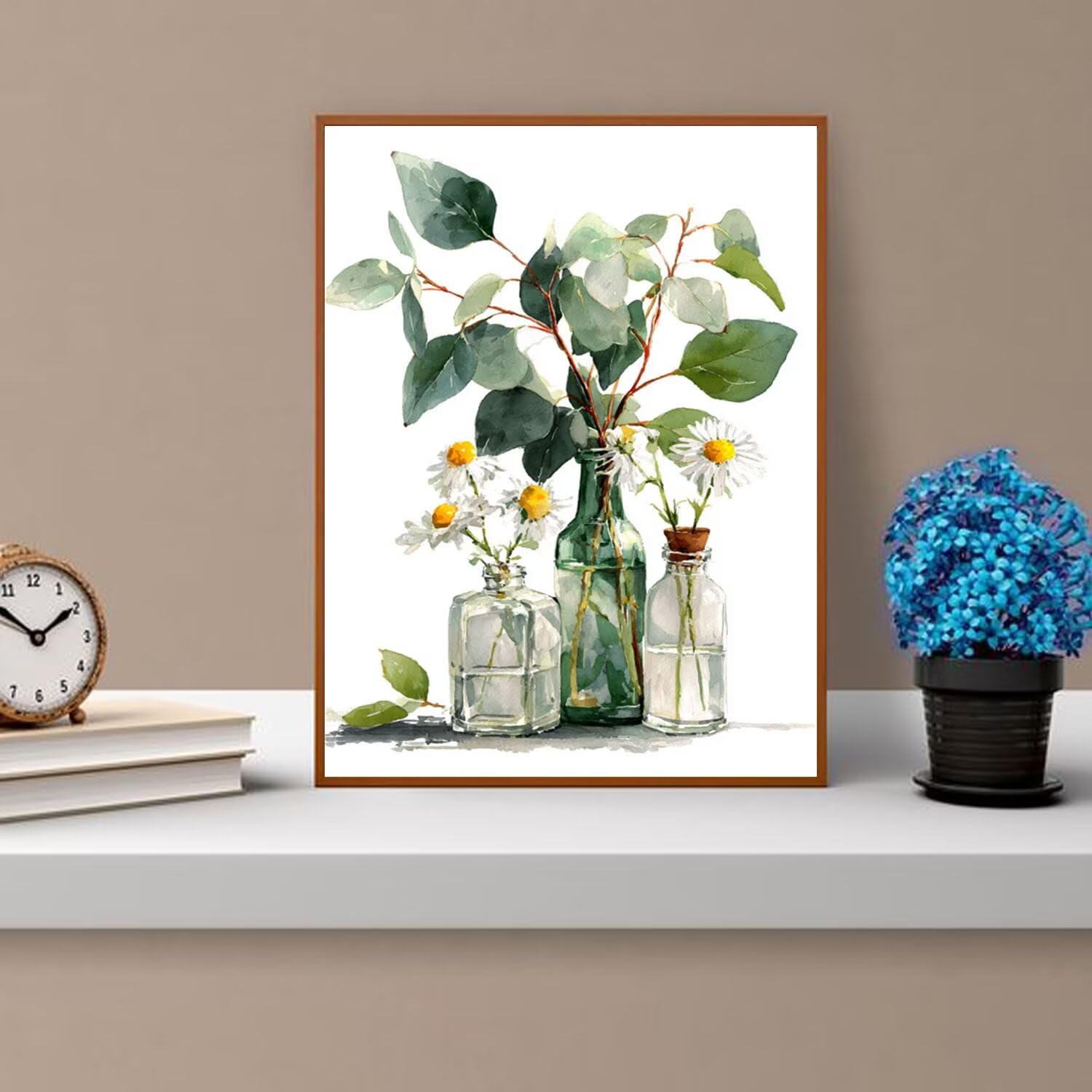 Dipingere con i Numeri Adulti piante, verde Dipingere con i Numeri Bambini DIY Kit, Set Premium con Pennelli, Decorazione Casa & Creativo Regalo di Compleanno, Attività di Tempo libero 90x120cm z-487