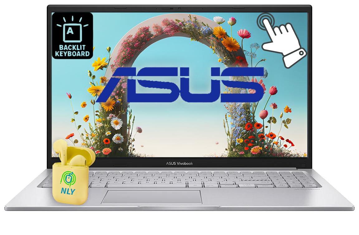 ASUS Touchscreen 15.6" FHD Business Laptop Computer, Intel 10-Core i7 13th Gen Processor, Windows 11 Laptop 24GB RAM 1TB SSD, Intel Iris Xe Graphics,
