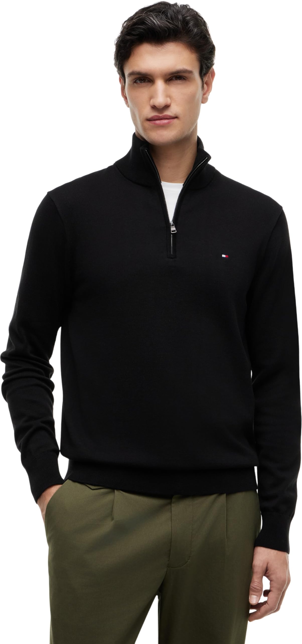 Tommy Hilfiger Half-zip sweater - Black BDS - M