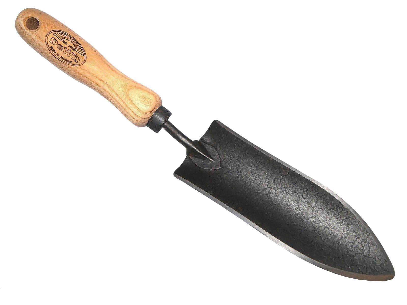 DeWit Forged Transplant Trowel with Short Handle, Lightweight & Durable Garden Tool with Comfortable Grip for Planting, Digging & Transplanting