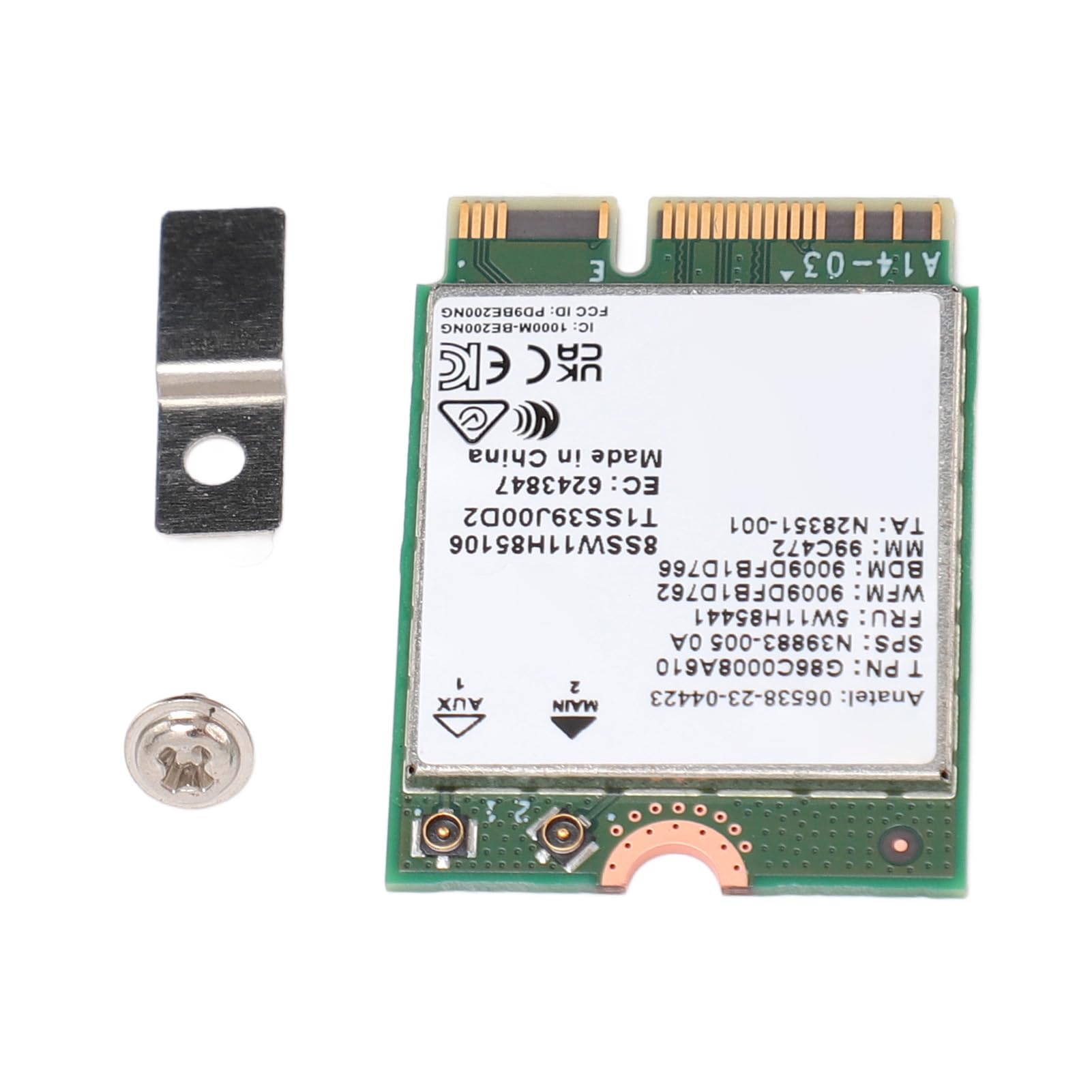 Fockety Scheda PCIe WiFi 7, Adattatore di Rete Tri Band 574Mbps 2400Mbps 5800Mbps, Scheda WiFi M.2 con Bluetooth 5.4 per Computer 10 11 OS (Nessuna antenna)