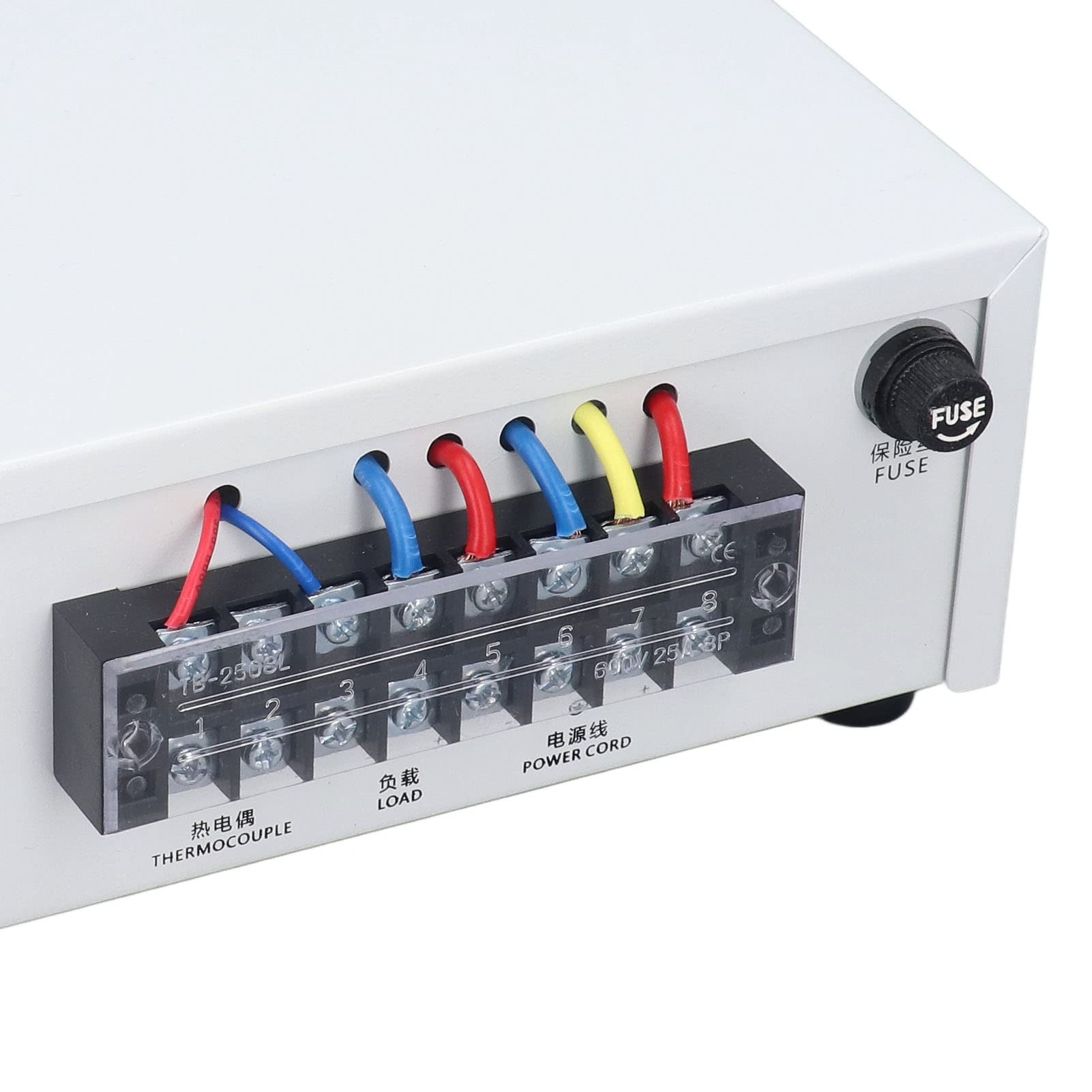 Aramox Controlador de Temperatura de Calor Kit de Controlador de Temperatura PID de Acero Inoxidable AC220V 32 a 752F K Termopar Salida SSR Caja de Control Digital para Hornos Moldes Tanques de Agua